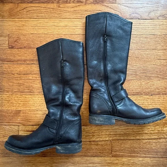 Steve Madden Black Combat & Moto Boots - Picture 2 of 3